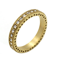 Fashion Jewelry Stainless Steel With Plating gold rings for women